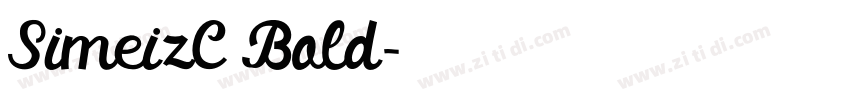 SimeizC Bold字体转换